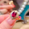 Low MOQ OEM/ODM Luxury 925 Sterling Silver Gold Plated Natural Emerald Ring for Women's Wedding Gift
