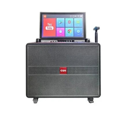 15 Inch Portable Bluetooth Trolley Speaker - CSN-1501 Plastic Cabinet My Store
