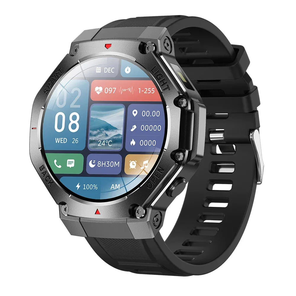 Men Outdoor Sports Smartwatch - 1.53 Inch Fitness Tracker & Heart Monitor My Store