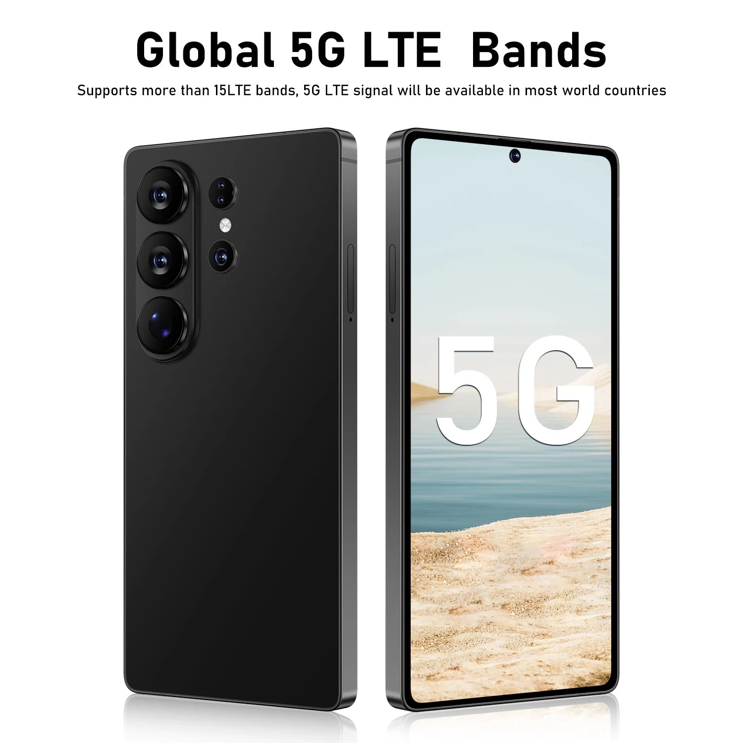 Tidesmit S26 Ultra Android 15 smartphone with 7.3 inch display 22GB RAM 2TB storage and unlocked dual SIM slots