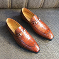 New Design Goodyear crocodile Leather Italian Men Shoes High Quality Loafers Customized Alligator Party Dress Casual Men Shoes