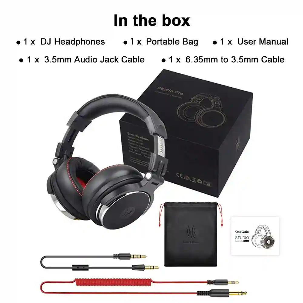 Studio Monitor Over-Ear Headphones - Foldable Pro Audio Tidesmit Tidesmit