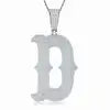 Factory Wholesale D Letter VVS Moissanite Pendant Necklace 925 Silver Platinum Plated Iced Out Custom Name Hip Hop Jewelry