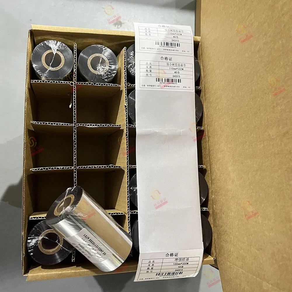 Shiny Gold Color Resin Wax Barcode Printer Ribbon with Low Price