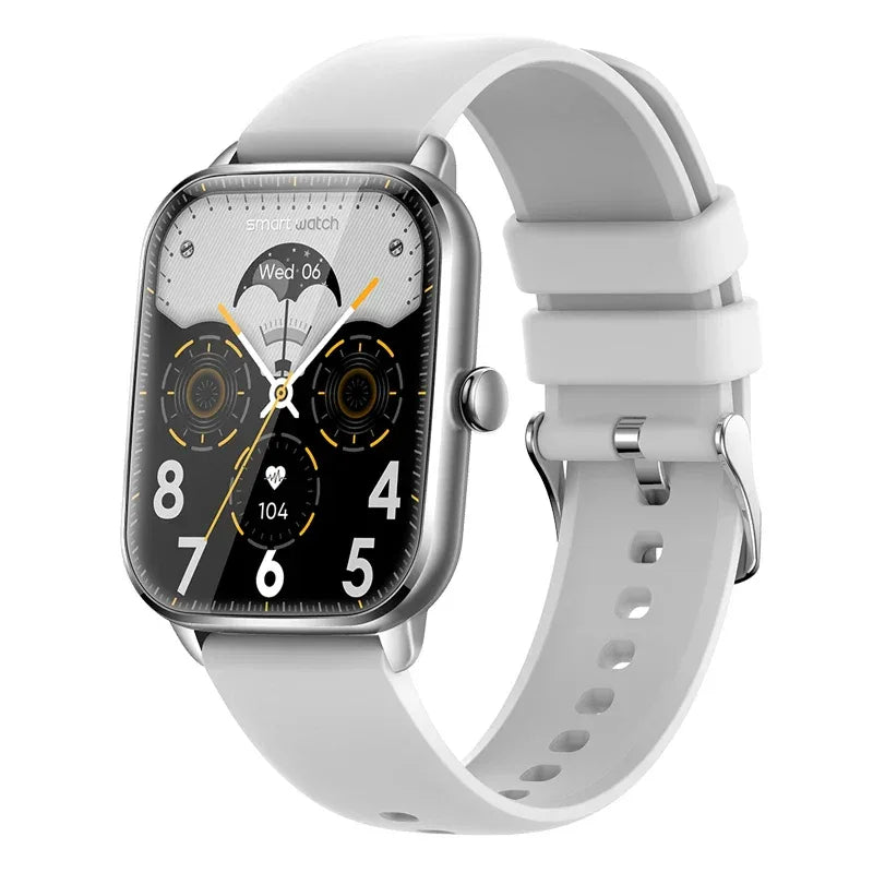 Fitness Tracker Smartwatch: 1.9 Inch Display with Heart Rate Monitor Silver My Store