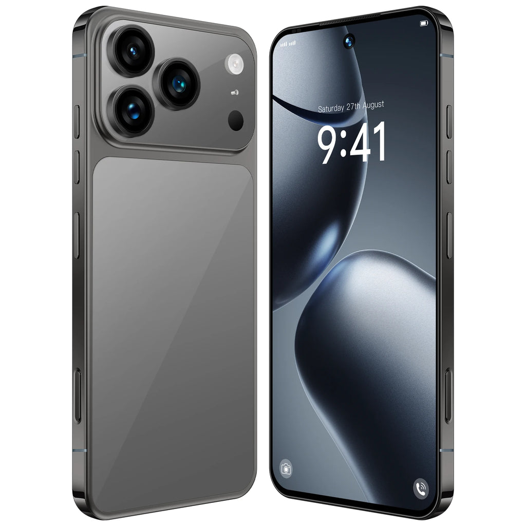 2025 Oem I17 Pro 7.3-Inch 5G LTE Smartphone Deca-Core CPU HD MP Rear Camera HD OLED Dual-SIM 8000mAh Android 15 English