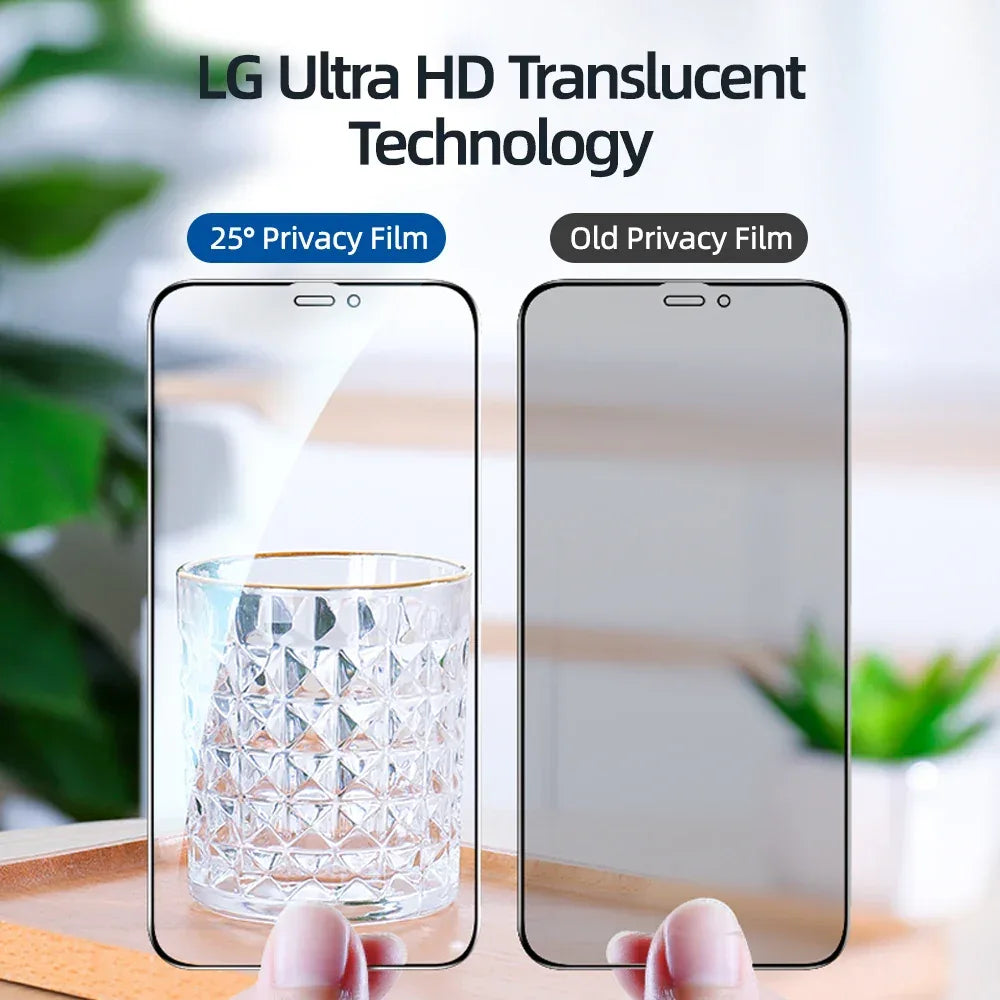 Privacy Screen Protector for iPhone 17 - 9H Hardened Tempered Glass Tidesmit