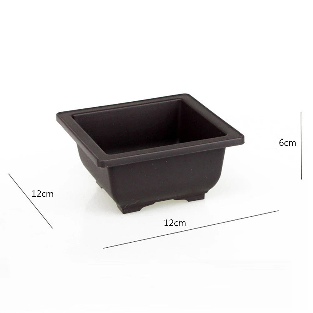 1PC 5size Plastic Flower Pot Plant Bowl Bonsai Succulent Basin Nursery Succulent Pot Home & Garden Supplies