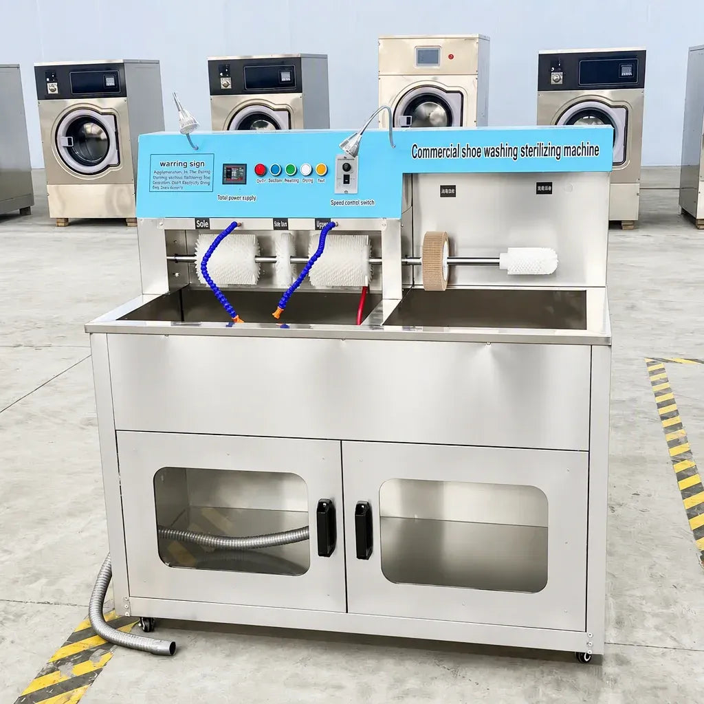 Semi Automatic Commercial Laundry Shoe Washer and Dryer Combo Electric Shoes Washing Drying Equipment for Business