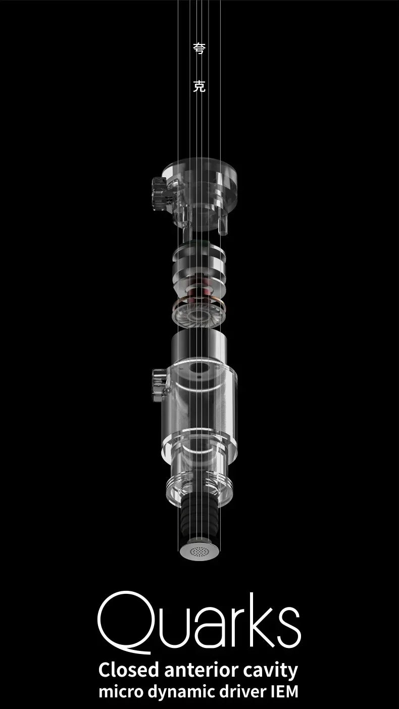 Moondrop Quarks Wired IEMs | Micro Dynamic Driver Earphones | Tidesmit Tidesmit