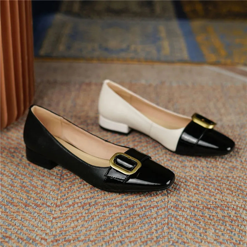 Scarp Donna Elegant Women's Fashion Trend 2026 Genuine Leather Slip-On Breathable Loafers Bayan Ayakkabi Luxury Mules