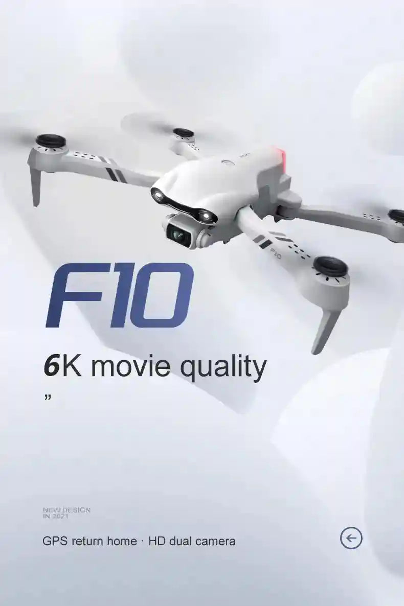 4K FPV Foldable GPS Drone with Dual Camera - Silver Edition Tidesmit