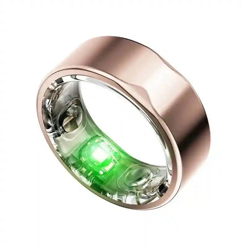 Smart Health Ring with Blood Pressure & ECG Monitor - Silver Rose Gold 2301A Tidesmit