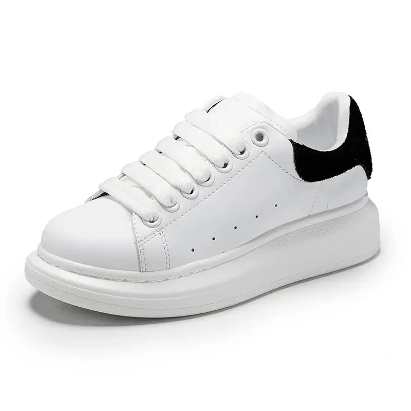 2023 Luxury White Shoes Brand Logo Custom Sneakers Male Female Vulcanize Shoes Thick Bottom Increased Vulcanized Shoes