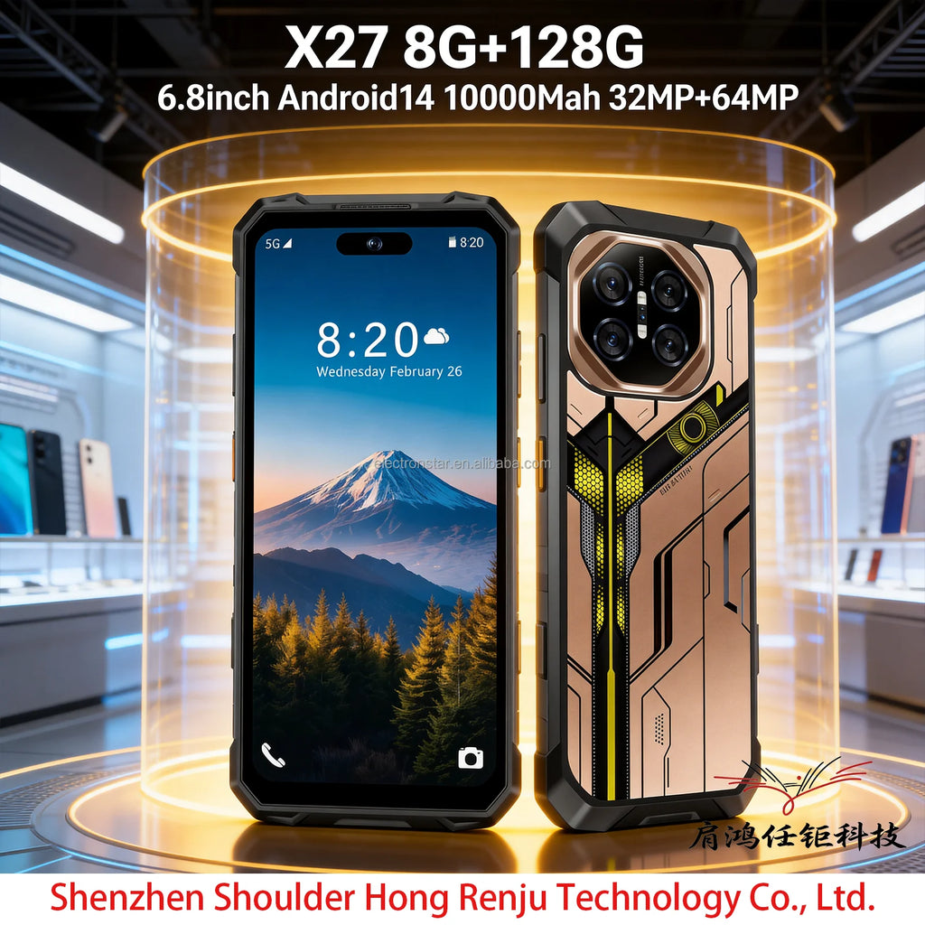 X27 Ultra  8G+128G Android 14 6.8 INCH the Best Price 2026 NEW Global 5G  Phone Celulares LTE Cellular Smartphone Fast Processor