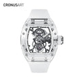 CRONUSART Luxury Fashion Tourbillon Watch Transparent Luxury Encased Sapphire 20mm Limited Edition Pointer Power Reserve