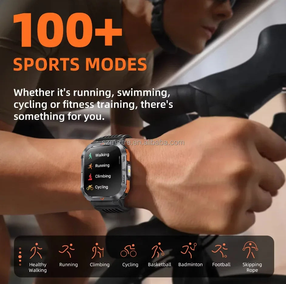 Smartwatch with Bluetooth Calling and GPS - S50 Waterproof Black My Store
