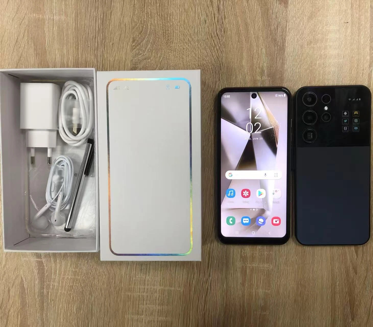 Tidesmit S25 Ultra 7.3 inch smartphone with 1TB storage and Android 15 in a sleek premium design