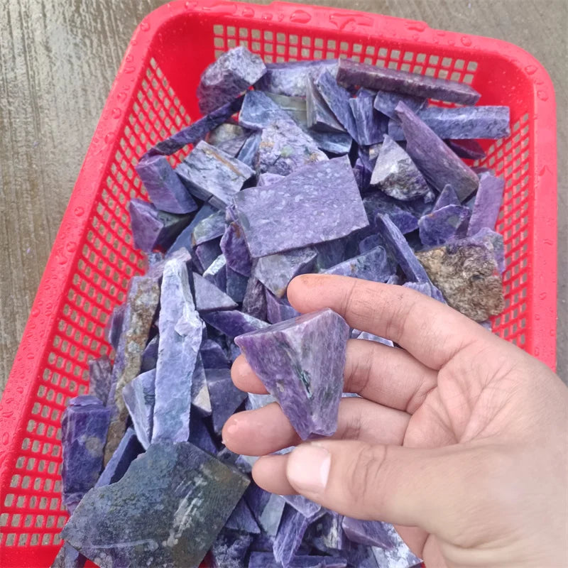 High Quality Semi Precious Original Stones Natural Rough purple Charoite Crystal Raw Stone for Decor