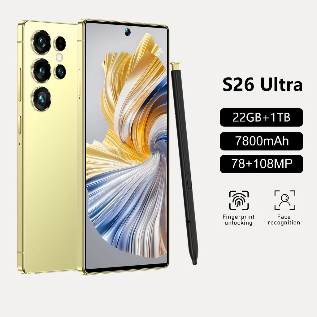 Tidesmit 5G Smartphone, 7.3 Inch AMOLED, 22GB RAM, 1TB Storage Tidesmit