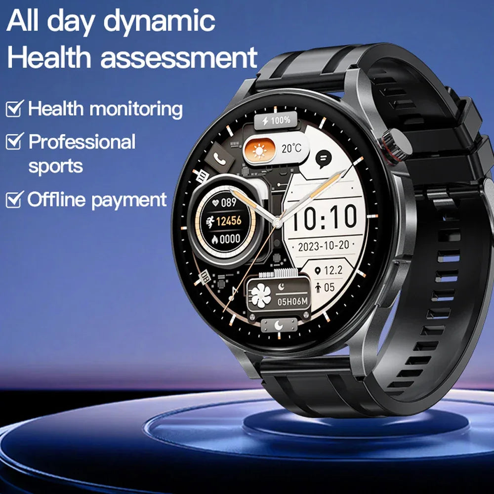 Smartwatch Fitness Tracker with Heart Rate Monitor & GPS - Silver/Black My Store