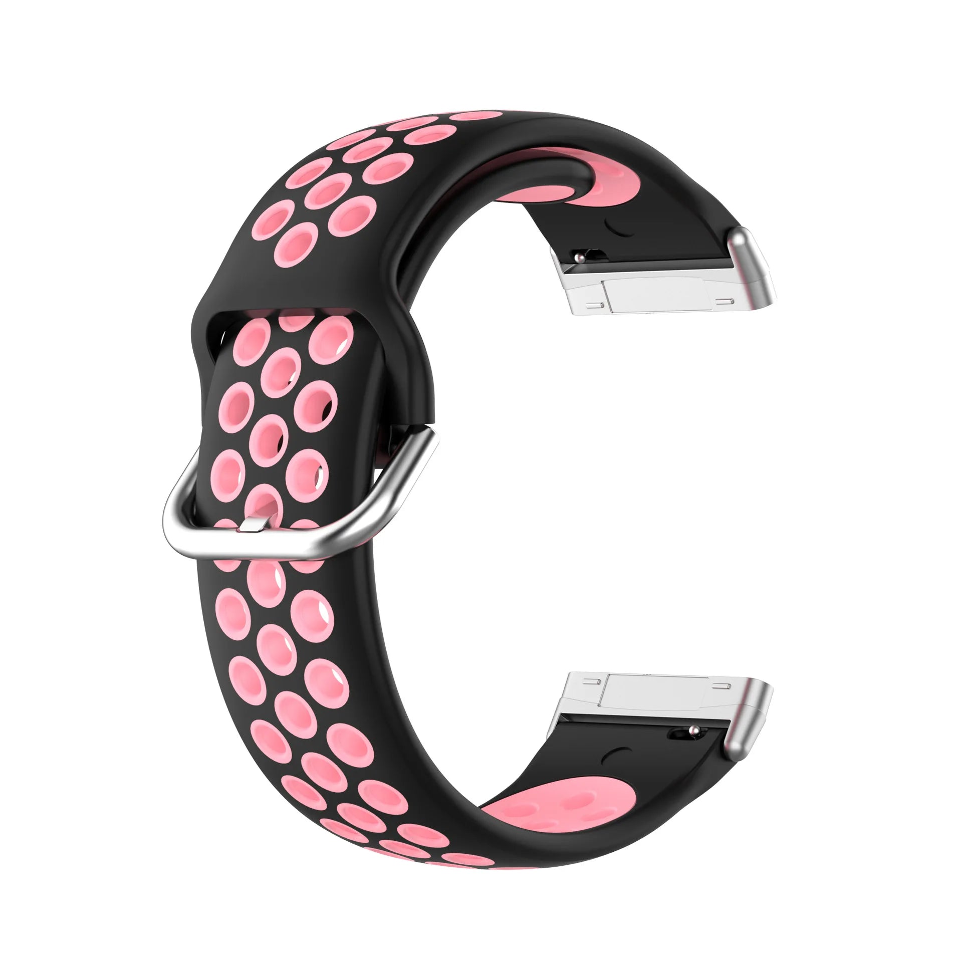 Colorful soft silicone sport wrist strap for Fitbit Versa 3 and Sense smartwatches by Tidesmit