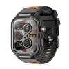 GTS9 Waterproof Smartwatch with Integrated Heart Rate & Fitness Tracker Black in Orange GTS9 My Store