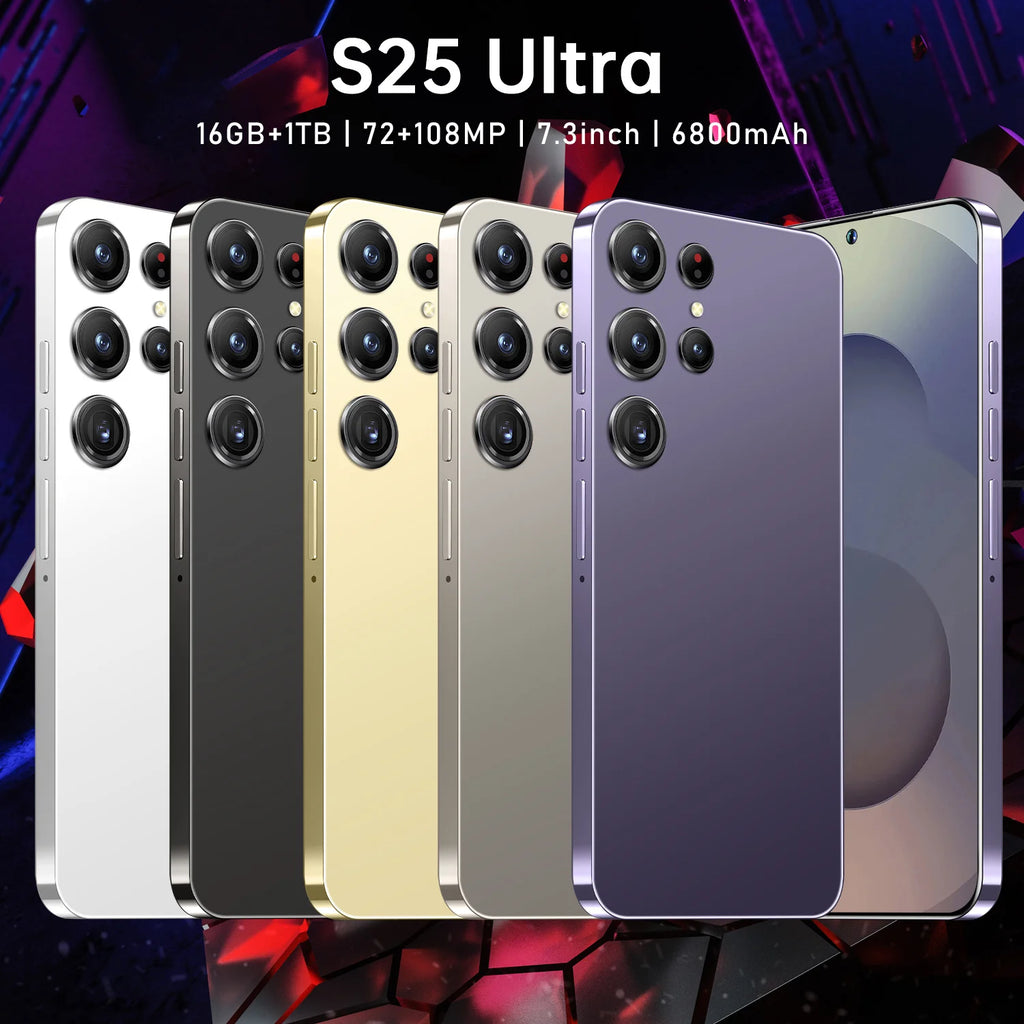 2025 Premium Android 5G Smartphone 8 Gen4 108MP Camera Titanium Frame 7.3 2K 120Hz Flagship-Level Performance