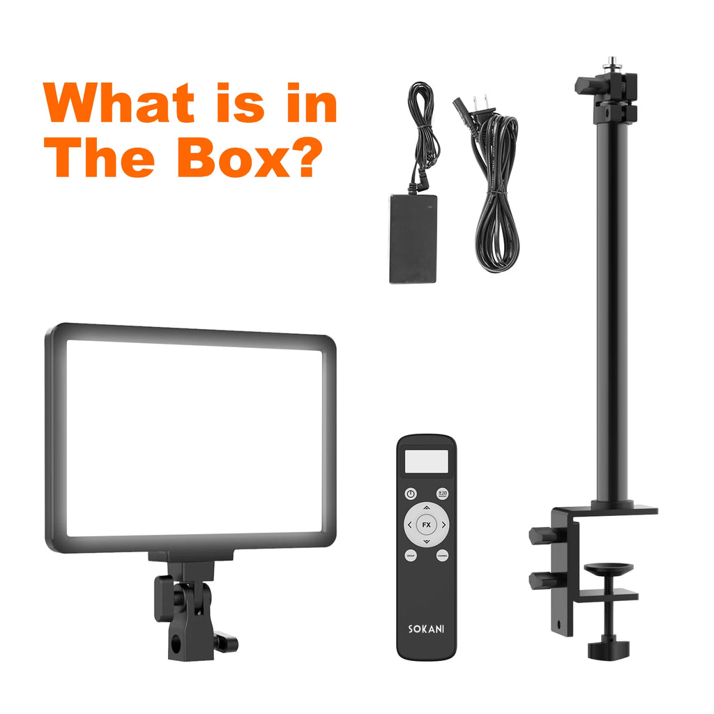 LED Video Light Panel | Adjustable Studio Fill Lamp for Creators Tidesmit