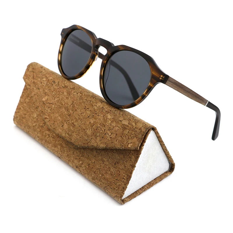 Polarized Lens UV400 Protection Wood Temples Luxury Brand Designer Glasses Men Eyewear High-end Trendy Sunglasses Women