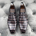 Men's Luxury Handmade Customized Lace-Up Formal Shoes Men Genuine Crocodile Leather Men Dress Shoes Office & Career Men Shoes