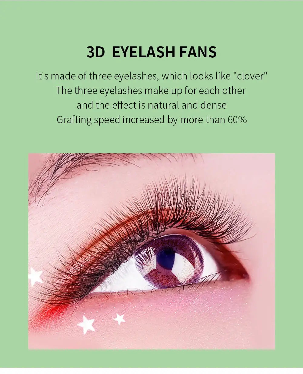 GLAMLASH L/LU/M W Shape Eyelash Extension 3D Premade Volume Fan Lashes W Style YY Lashes Faux Mink Volume Lashes Natural