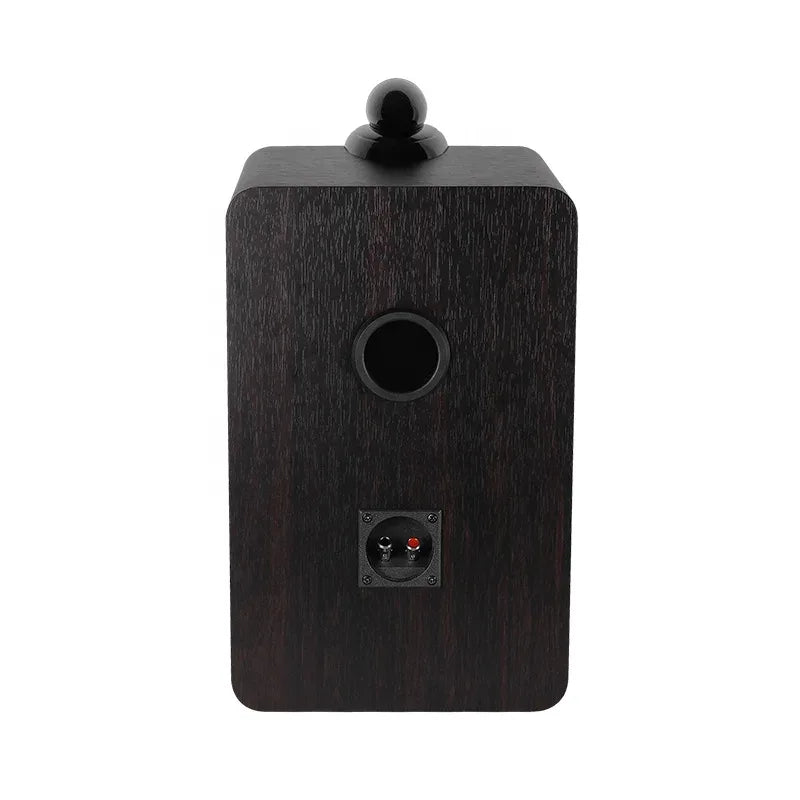 3-Way Passive Bookshelf Speakers - Black Wood 1-Inch Tweeter Cabinet My Store