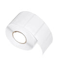 White direct thermal self-adhesive shipping label roll, label sheet and cardboard core