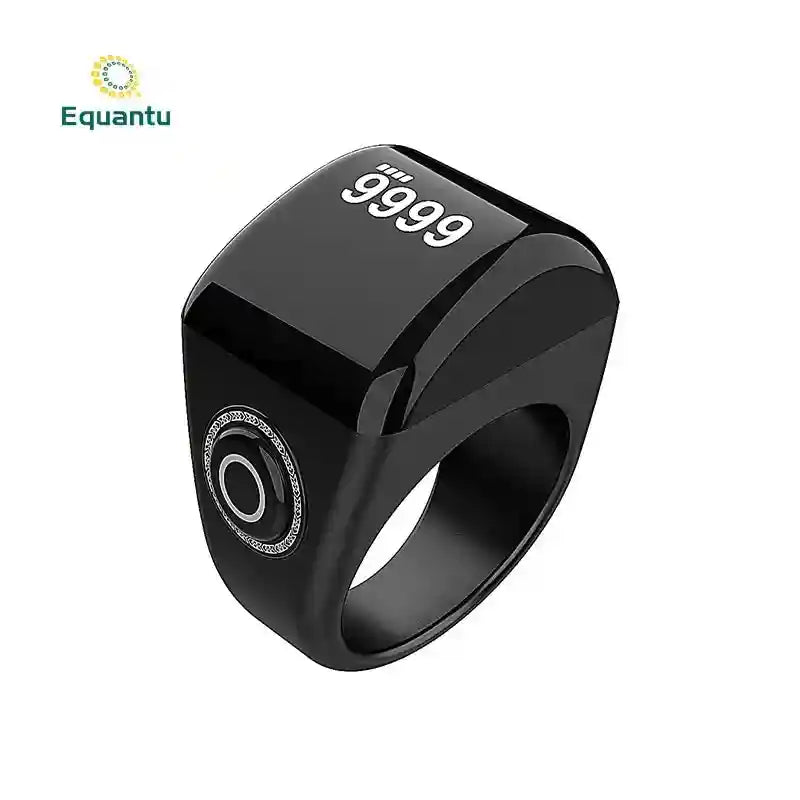 Tidesmit Smart Health Ring - Bluetooth Fitness Tracker with Heart Rate Monitor Plastic qb702lite black 22mm Tidesmit