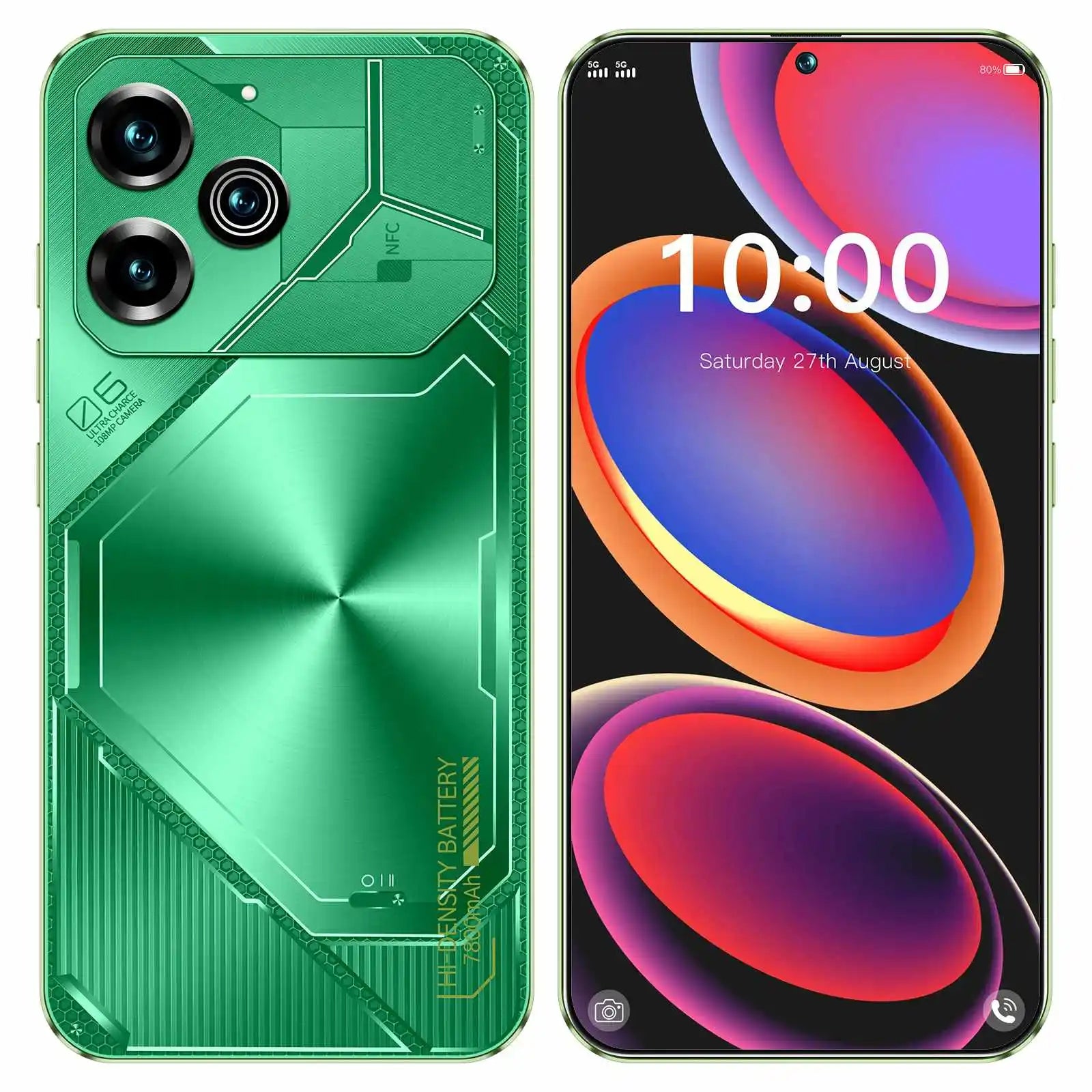 POVA 6 Pro 5G Smartphone 16GB RAM 1TB - Green & Blue Tidesmit