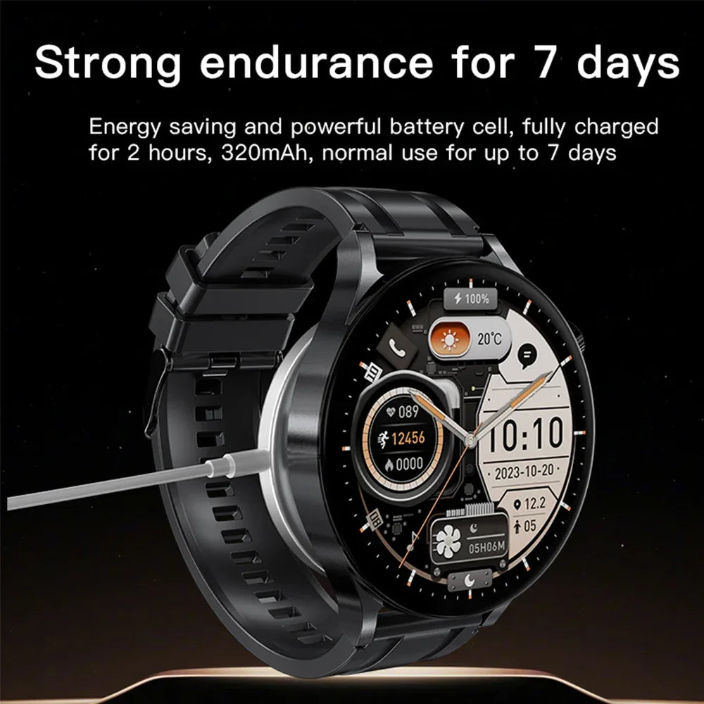 Smartwatch Fitness Tracker with Heart Rate Monitor & GPS - Silver/Black My Store