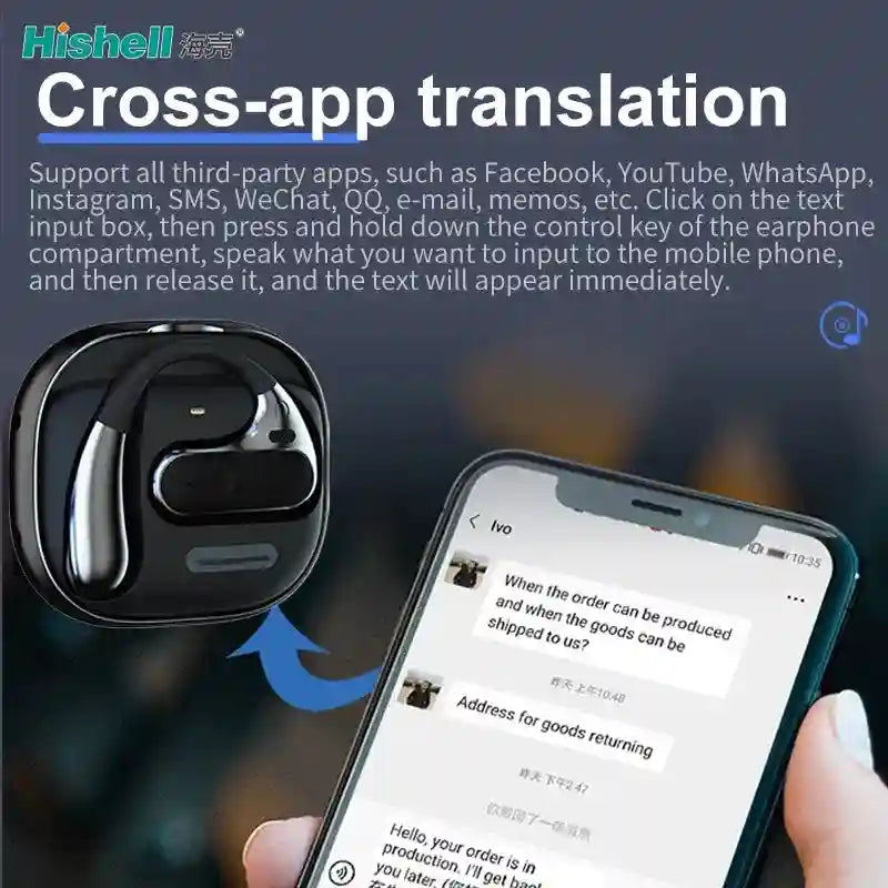 Tidesmit Real Time Voice Translator Device - Portable App Sync Tidesmit