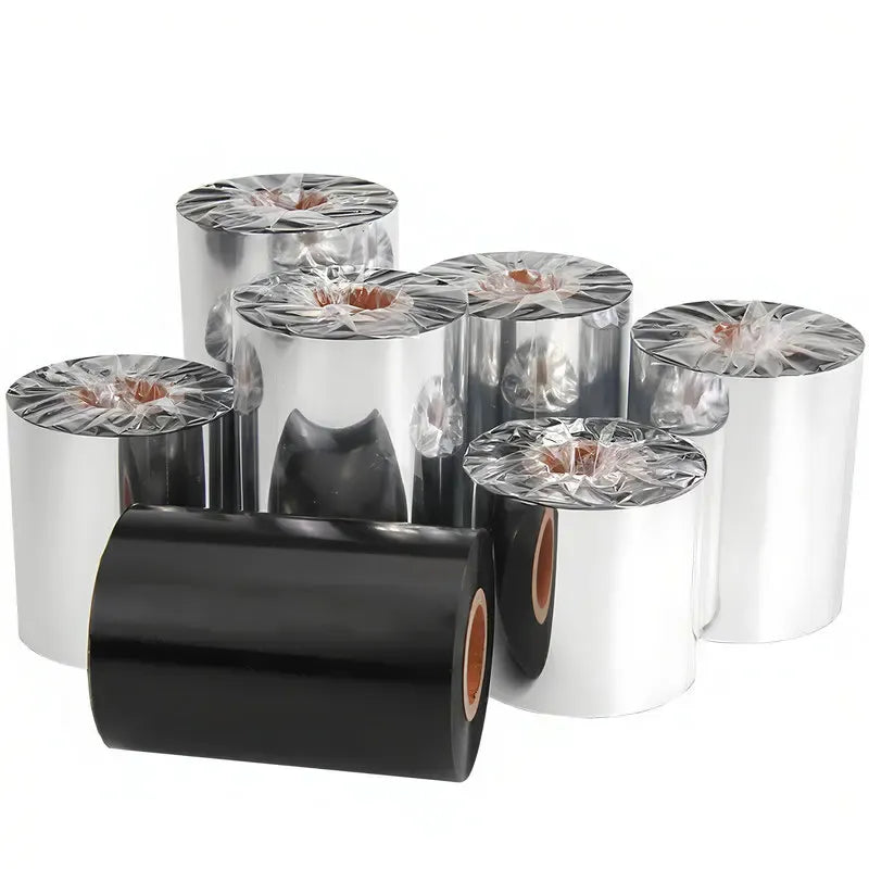 Wax Thermal Transfer Ribbon 24mm Width 110mmX300m Oki Konica Minolta Barcode Printer Label Printing Adhesive Copperplate Paper