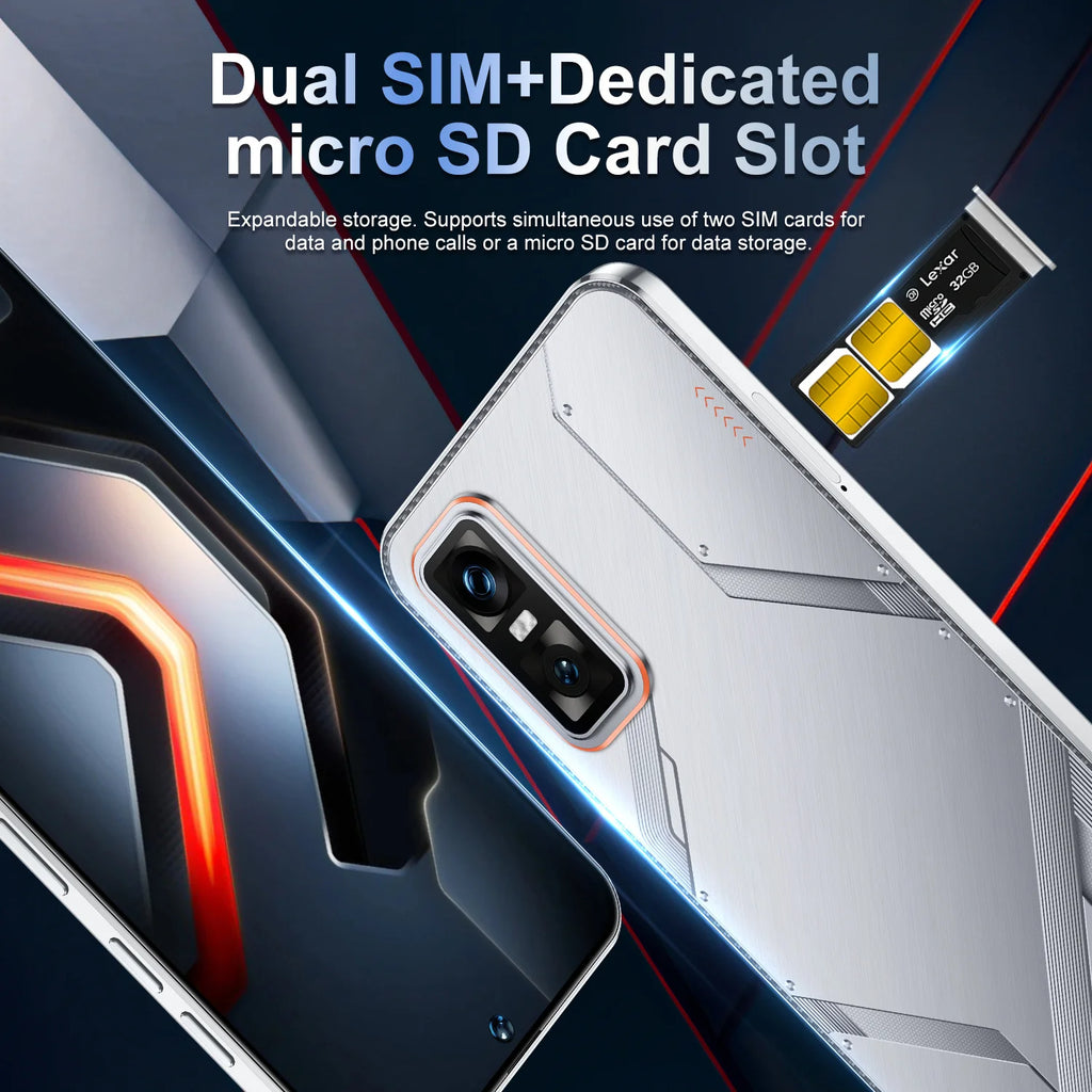 Android 14 5G Smartphone 7.3-inch 16GB RAM 1TB Storage Unlocked Mobile Tidesmit