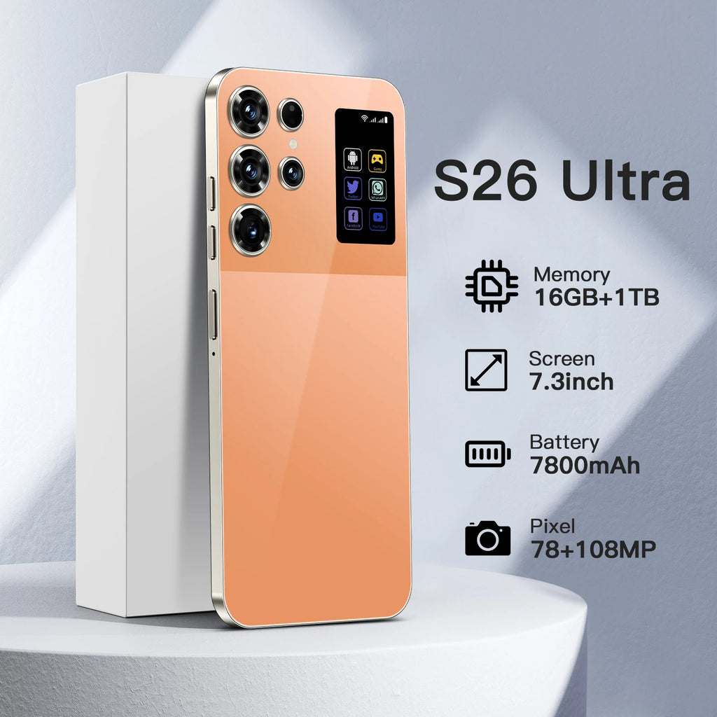 S26 Ultra 5G Smartphone 16GB RAM 1TB Storage Android 15 Tidesmit