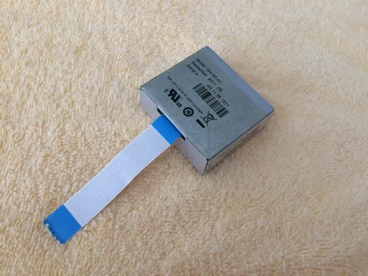 Barcode scanner module with side label and blue ribbon cable