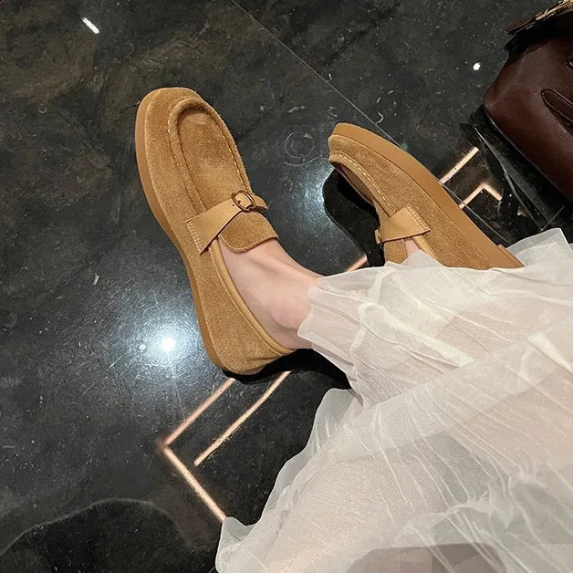 Super luxurious quality breathable loafers for women, new arrivals, casual round-toe shoes