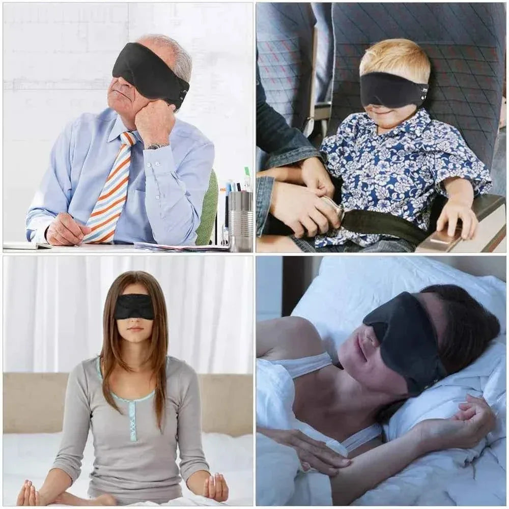 Bluetooth Sleep Headphones Eye Mask - Wireless Soft Memory Foam SK-26 My Store