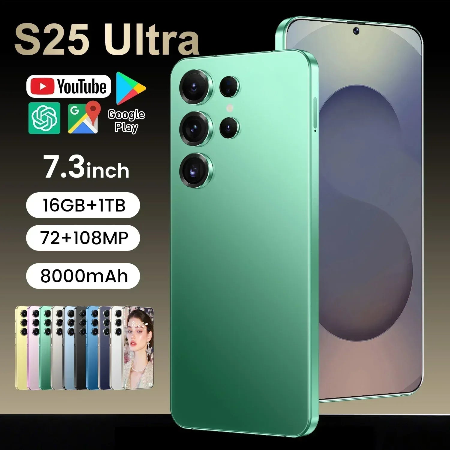 Tidesmit 5G Smartphone: 16GB RAM, 1TB Storage, Android 14 Tidesmit
