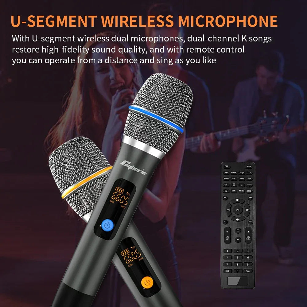 Portable Bluetooth Speaker 400W Wireless System - Black Metal My Store