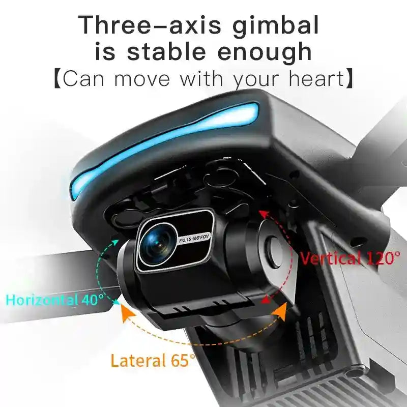 4K GPS Drone with 3-Axis Gimbal - L800pro2 Foldable Camera Drone Tidesmit