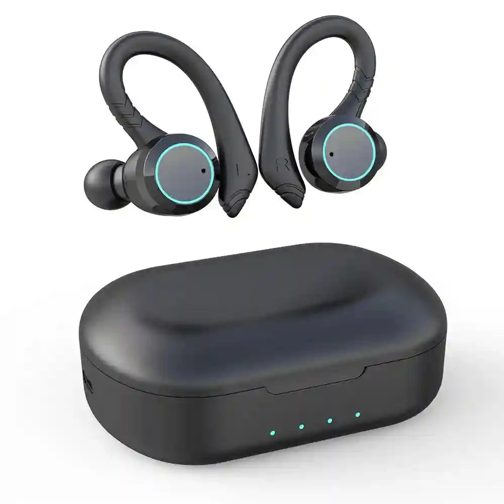 Tidesmit BE1033 Wireless Sport Earbuds | IPX7 Waterproof | Black & Green Tidesmit