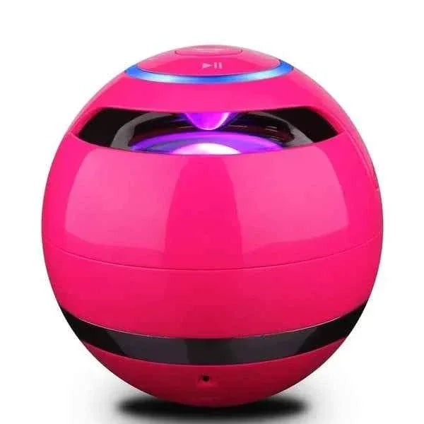 Portable Bluetooth Speaker with FM Radio, TF Slot & 360 Sound Red My Store