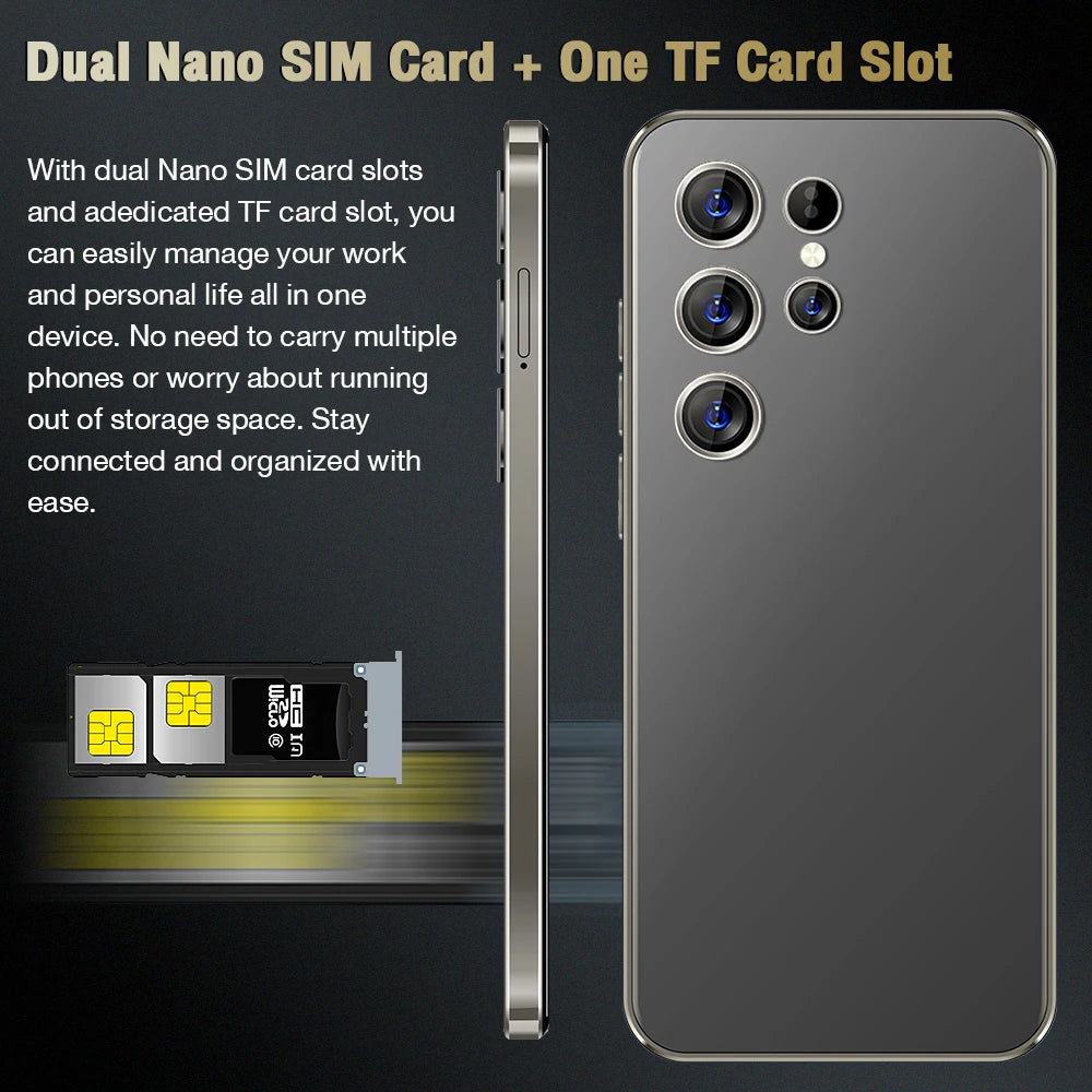 Refurbished S24 Ultra 5G CDMA DualSIM smartphone with 16GB RAM and 1TB storage for global use